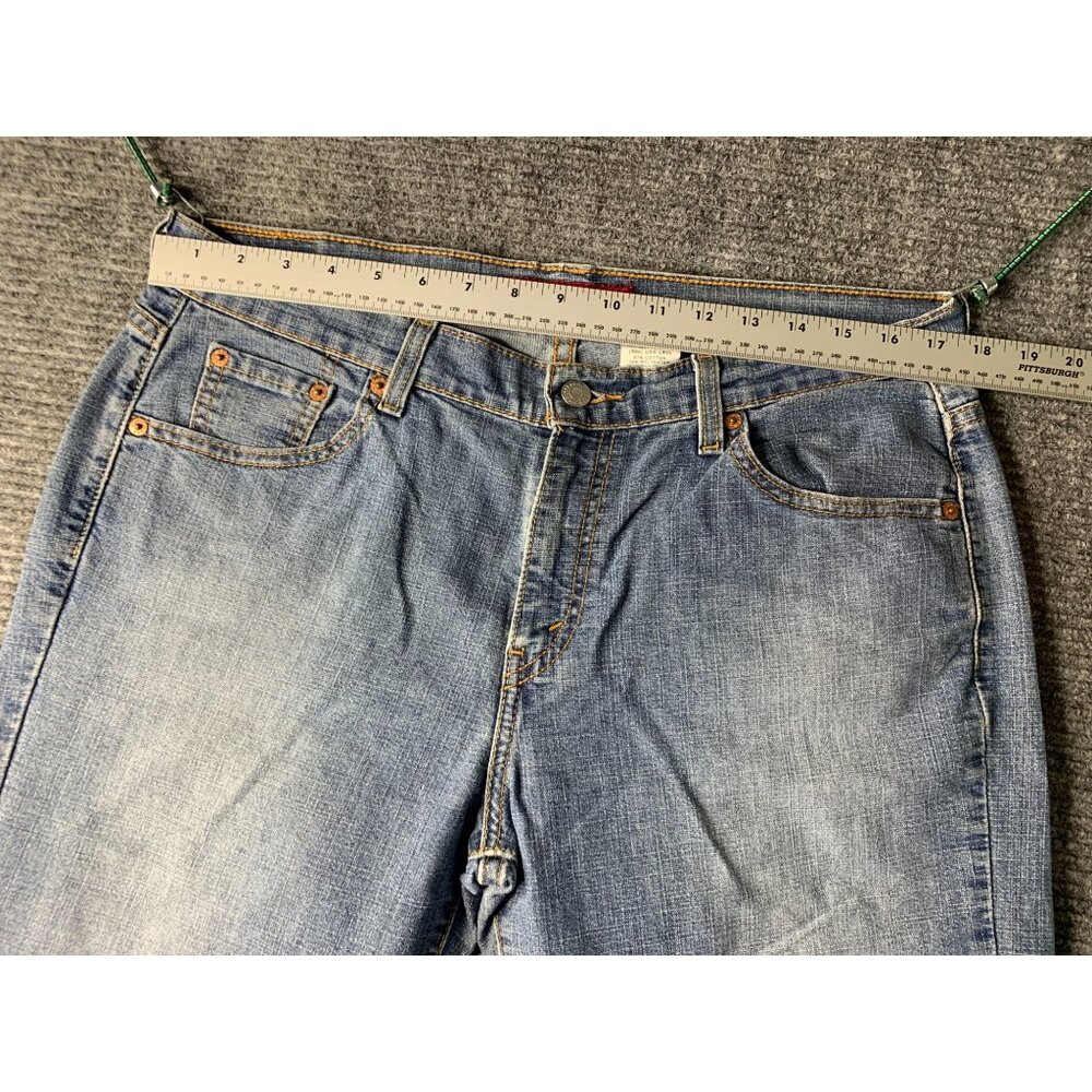Levis 515 Womens Size 12 M Noveau Bootcut Jeans Light Wash Low Rise Stretch Blue - Picture 7 of 8